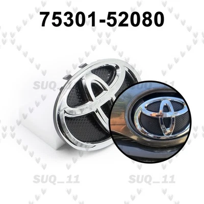 Front Emblem 75301-52080 Fit For Yaris Sedan 2007-2014 Grille Logo Bumper Badge Foto 1 de 4