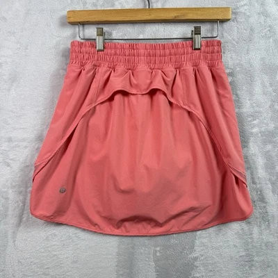Lululemon Hotty Hot Skort Largo Talla 6 Tiro Alto Rosa Tenis Pickleball Atlético Foto 1 de 4