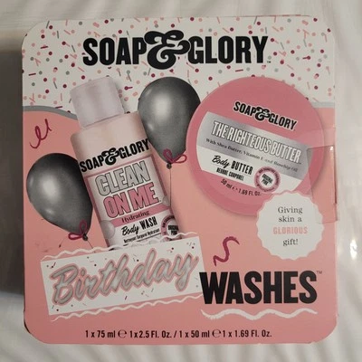 Soap & Glory Birthday Washes Body Wash 2.5oz Body Butter 1.69oz NEW - Image 1 of 2