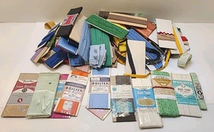 Vintage Wrights Sewing Trim Bias Tape, Seam Binding And More - Large Lot - Picture 1 of 24