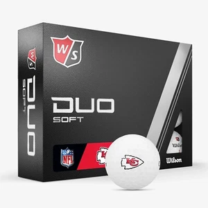 Wilson Staff Duo Soft NFL Golf Balls - Official NFL Golf Kansas City Chiefs 🏆 - Picture 1 of 1