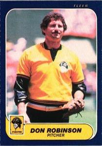 1986 Fleer - Don Robinson #621 - Pirates - Picture 1 of 2