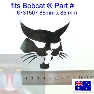 for Bobcat Black Decal Head Logo Track Skid Steer Loader Excavator Vinyl Sticker - Picture 1 of 10