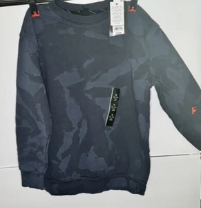 New Art Class Crew Neck Fleece Pullover Sweatshirt Blue Camo Boys Size M - Picture 1 of 4
