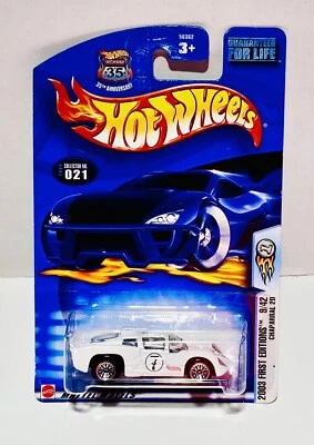 Hot Wheels 2003 First Edition CHAPARRAL 2D 9/42 White NEW IN BOX - Image 1 of 3