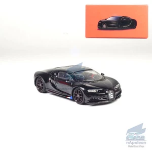 1:64 Bugatti Chiron Modelo de Coche Aleación Diecast Vehículo Colección Niños Regalo Negro - Imagen 1 de 12