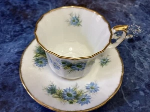 Vintage Bone China Staffordshire Teetasse/Untertasse - Bild 1 von 3