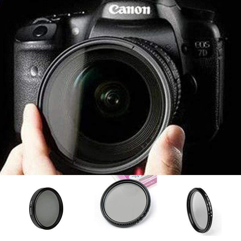 Lens Kits ND2-400 Variable ND Neutral Density 52mm Filter 55mm 58 62 67 72 77mm - Image 1 of 4