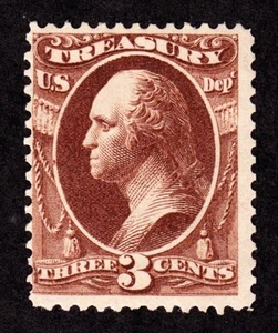 US O74 3c Treasury Department Mint F-VF OG H SCV $110 - Picture 1 of 2