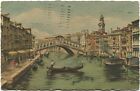 1924 Venezia Ponte Rialto Canal Grande gondole battelli Marseille FP COL VG ANIM