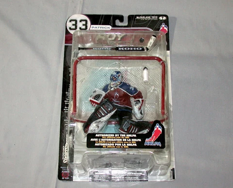 Sealed McFarlane Patrick Roy Colorado Avalanche Serie 1 Maroon NHLPA Logo Jersey Cover