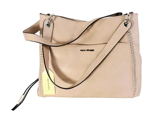 MAXX STUDIO Triple Section Handtasche Schultertasche Blush Kunstleder NEU mit Etikett - Bild 1 von 20
