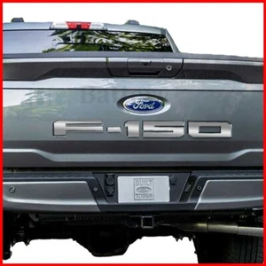 2023 For Ford F-150 Tailgate Rear Chrome Letters Insert Decals Stickers Inlays - Picture 1 of 4
