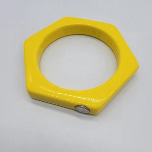 Marc by Marc Jacobs gelbes Sechseck Armband geometrisch Retro Statement 8,25" - Bild 1 von 8