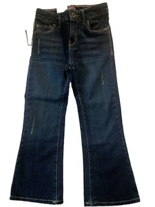 Levi Girls Flare Jeans Distressed Size 6 Regular Brand New - Picture 1 of 2