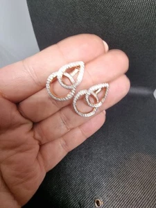 SWAROVSKI Earrings with Swarovski Crystal Pave - Picture 1 of 12
