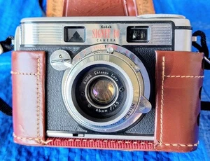 Vintage Kodak Signet 40 Camera w/ Ektanon 46mm Synchro 400 Shutter Lens Antique - Picture 1 of 20