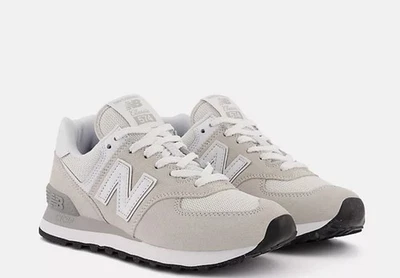 New Balance Womens Size 9B 574 Core Grey/White Free Shipping MSRP$99 - Image 1 of 4