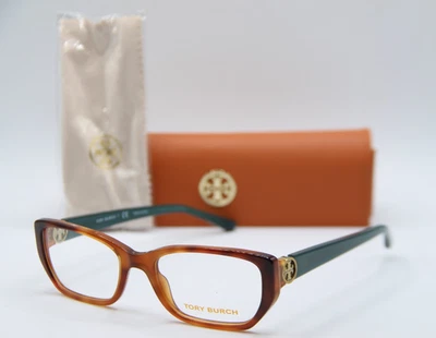 NEW TORY BURCH TY 2103 1793 HAVANA BLUE GOLD AUTHENTIC FRAMES EYEGLASSES 51-18 - Image 1 of 4