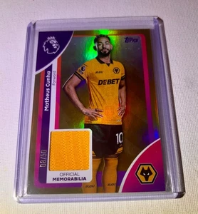 2025-26 Topps Premier League Matheus Cunha Gold Patch Mem /50 Wolves-Man U - Picture 1 of 1