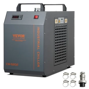 VEVOR CW-5202 Industrial Water Chiller 7L 18L/min Cooling Machine CO2 Laser Tube - Picture 1 of 12