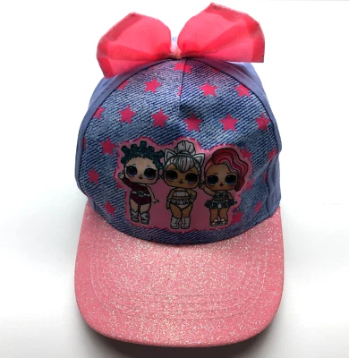 L.O.L. LOL Sorpresa Gorra de Béisbol Rosa Púrpura Arco Niños Niñas OSFM Correa Trasera Foto 1 de 4