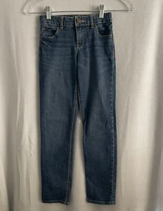 Gap Kids 1969 Jeans Girls 8 Slim Super Skinny Blue Denim Medium Wash - Picture 1 of 8