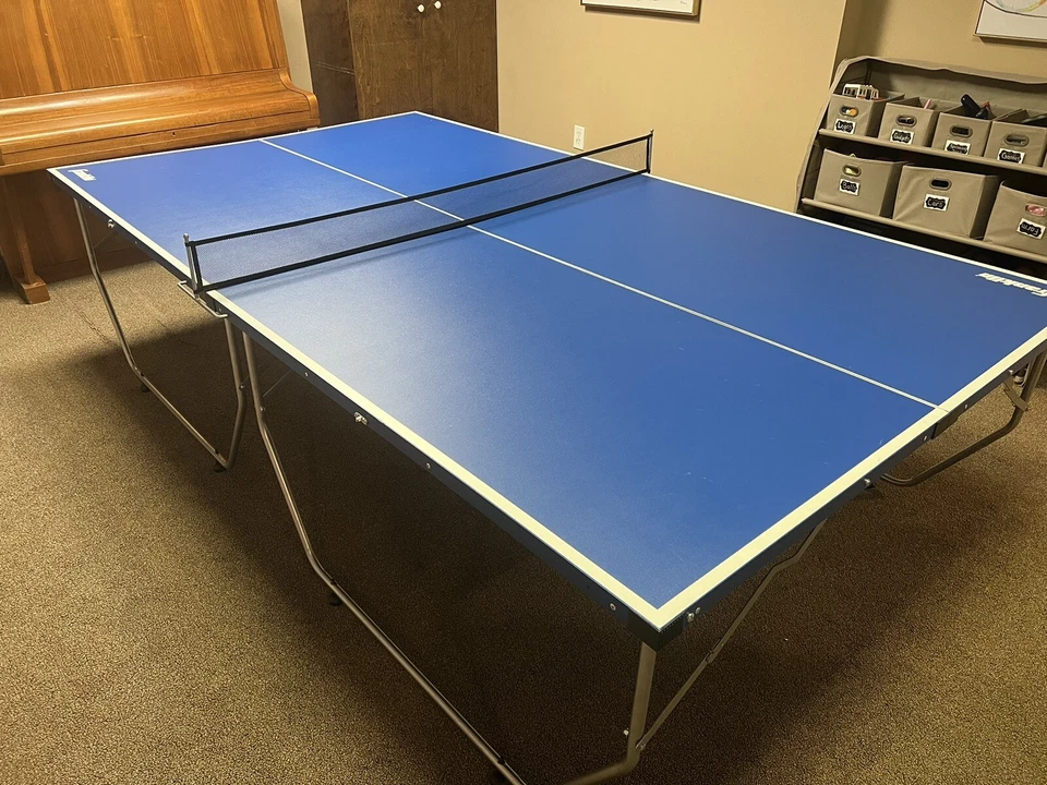 Mesa de ping pong plegable azul Franklin Foto 1 de 4