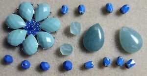 Bead Lot For Jewelry Making Flower Mixed Set Metal Pendant Czech Glass Gemstone 