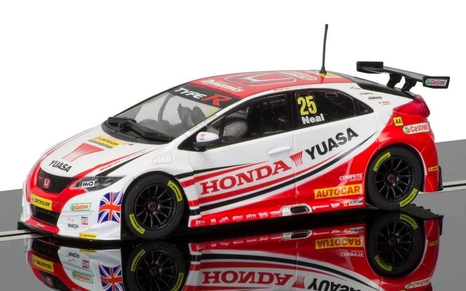 Scalextric C3734, BTCC Honda Civic Type R - Matt Neal, Donington Park 2015  - Image 1 of 4