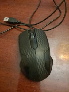 iMicro MO-159U Wired USB Optical Ergonomic Scrolling Computer Mouse - Black - Picture 1 of 2