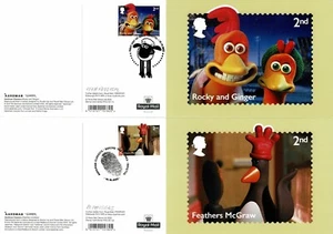 Clásicos de Aardman PHQ 507 (13). Las 11 cancelaciones ilustradas usadas. - Imagen 1 de 7