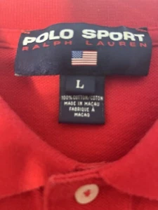 Polo Sport Ralph Lauren top senza maniche donna taglia grande rosso vintage blu pony - Foto 1 di 5