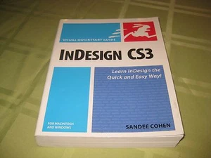 In Design CS3 Quick Start Guide Window & Mac by Sandee Cohen Paperback - Imagen 1 de 12