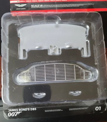 Eaglemoss James Bond’s 007 Aston Martin DB5 Stage 01 & 02 Part Build 1:8 - Image 1 of 2