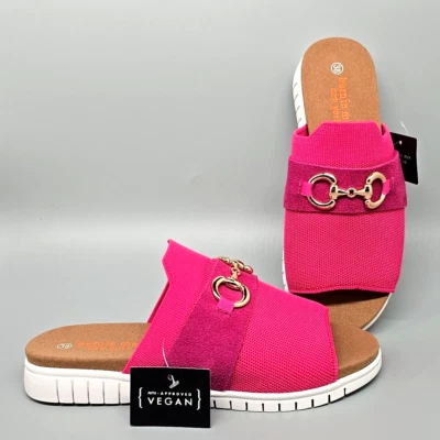 Bernie Mev Monaco Sporty Slide Sandals Open Toe Casual Women's Size 7.5/38 - Изображение 1 из 4