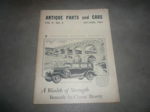 1964 July - Aug Antique Parts & Cars Magazine - Vintage - Imagen 1 de 6