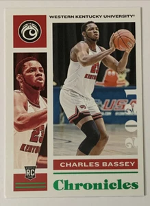 2021-22 Panini Chronicles Draft Picks Charles Bassey WKU GREEN Parallel #23! - Picture 1 of 2