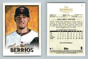 Jose Berrios - Minnesota Twins #31 Topps Gallery 2018 Baseball Trading Card - Picture 1 of 1