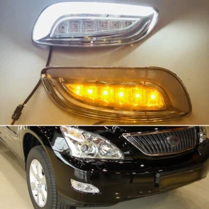 LED DRL Turn Indicator Signal Daytime Running Fog lights Fit For Lexus RX350 03+ - Imagen 1 de 8