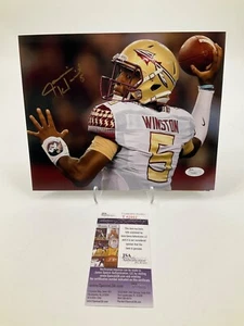 JAMEIS WINSTON FLORIDA STATE SEMINOLES SIGNED 8X10 PHOTO W/JSA COA T42862 - Picture 1 of 1