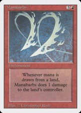 1X Manabarbs Revised Edition NM/EX MTG CARD