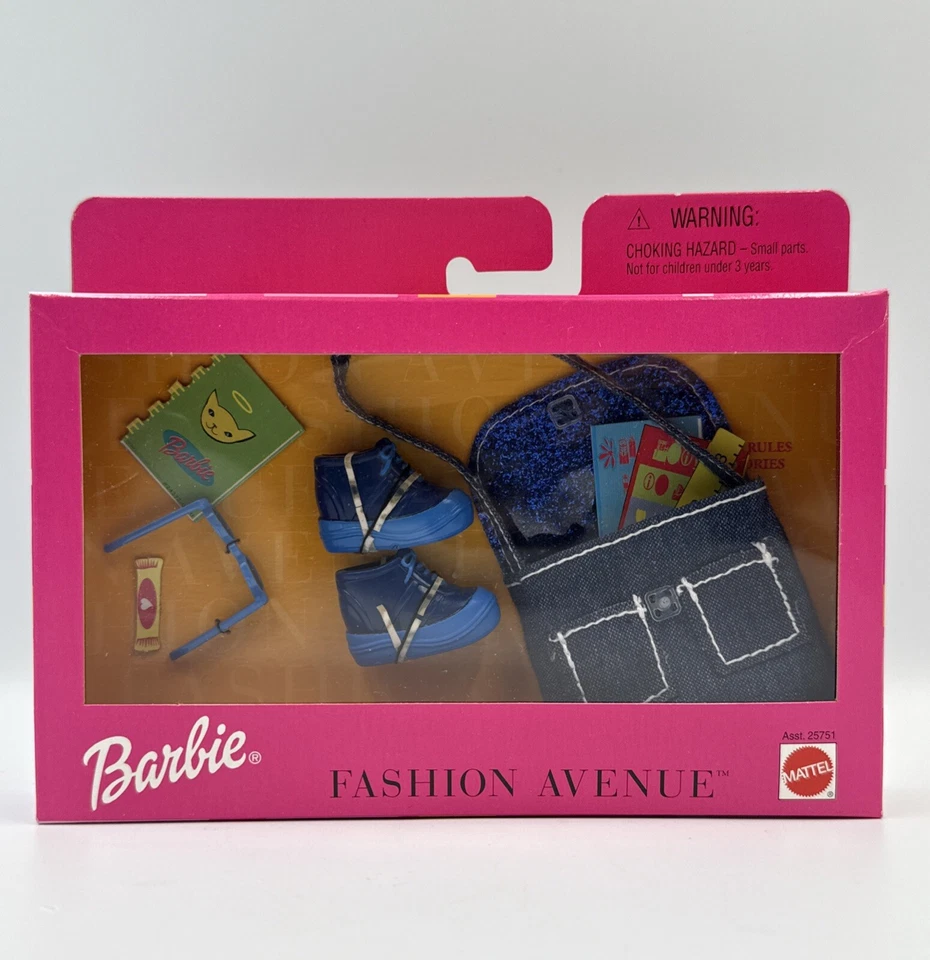 Barbie Fashion Avenue Accessories School Rules 1999 Mattel# 25751-new