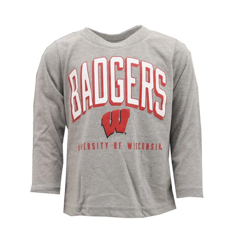 Wisconsin Badgers NCAA Official Toddler Size Long Sleeve Shirt New with Tags Cover