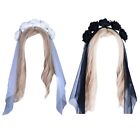 Halloween Cosplay Costume Headband Women Veil Hairband Gothic Party Headdress