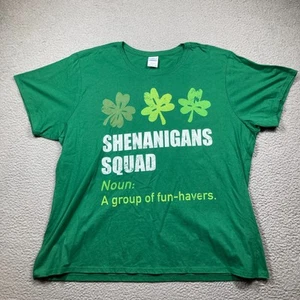 Shenanigans Squad T Shirt Women's Plus 3XL Green St. Patrick's Day Irish - Picture 1 of 10