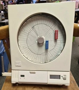 White Box Chart Recorder H50 T6 Humidity Paper Graph Temperature COMPLETE - Picture 1 of 9