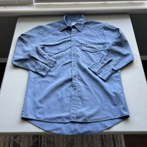 Men's Workrite FR Long Sleeve Button Up Flame Resistant Shirt Size L - Picture 1 of 7