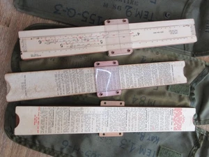 Calculadora original US Army Ari FT 155 -AM-1 M107 WWII artillería Slide Rule - Imagen 1 de 4