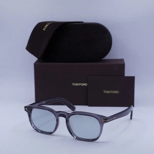 Tom Ford FT1122-D 20A Shiny Grey/Smoke 52-20-145 Sunglasses New Authentic - Picture 1 of 6